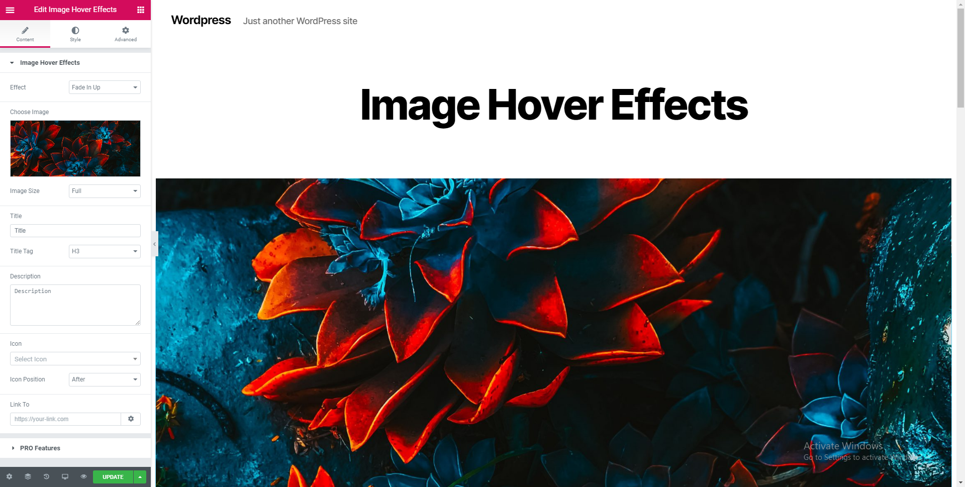 Image Hover Effects - Elementor Addon