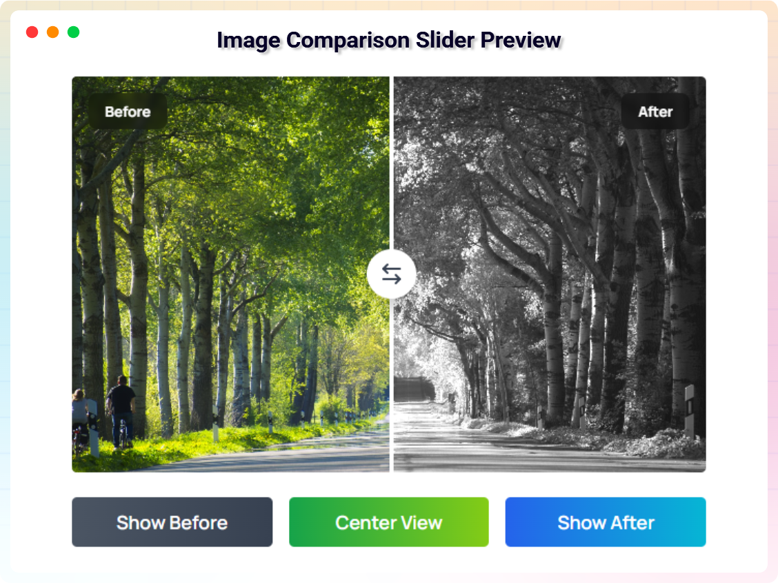 Image Comparison Slider Preview
