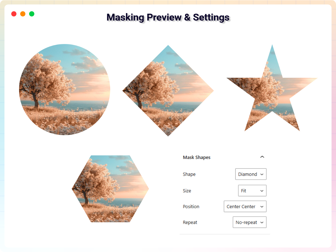 Masking Preview & Settings
