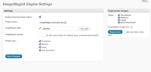 Administration interface