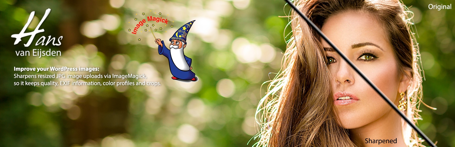 WordPress 外掛 ImageMagick Sharpen Resized Images 的封面圖片。
