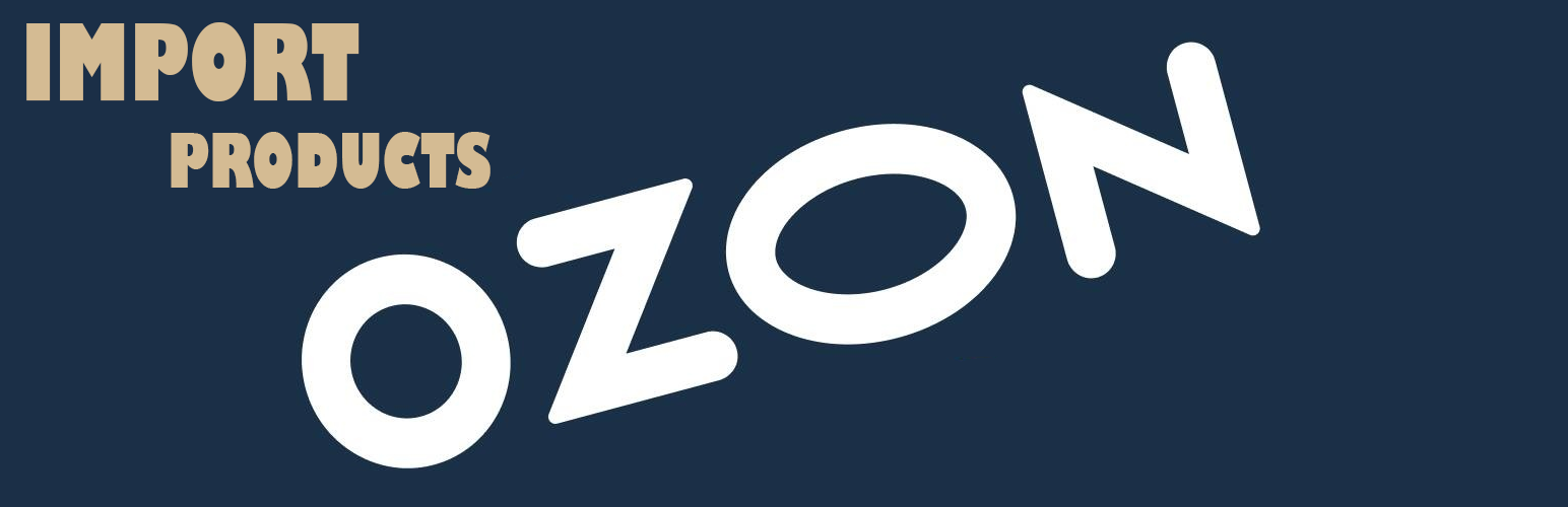 WordPress 外掛 Import Products to OZON 的封面圖片。