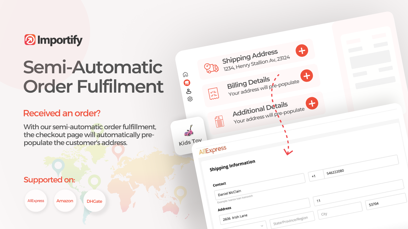 Save time by using the semi-automatic auto fulfillment feature