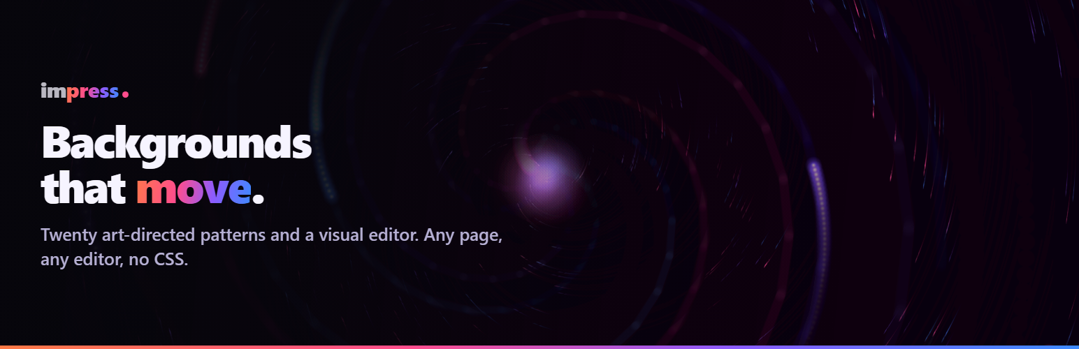 WordPress 外掛 Impress Living Backgrounds 的封面圖片