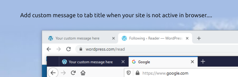 Inactive Tab Messages