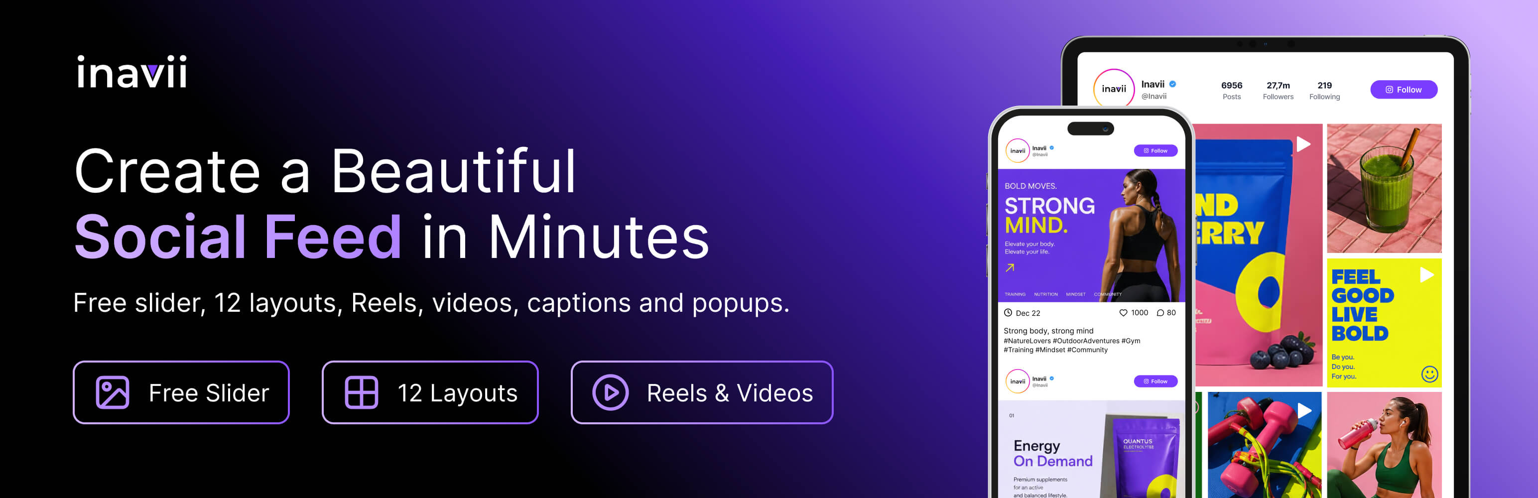 Inavii for Elementor Social Feed