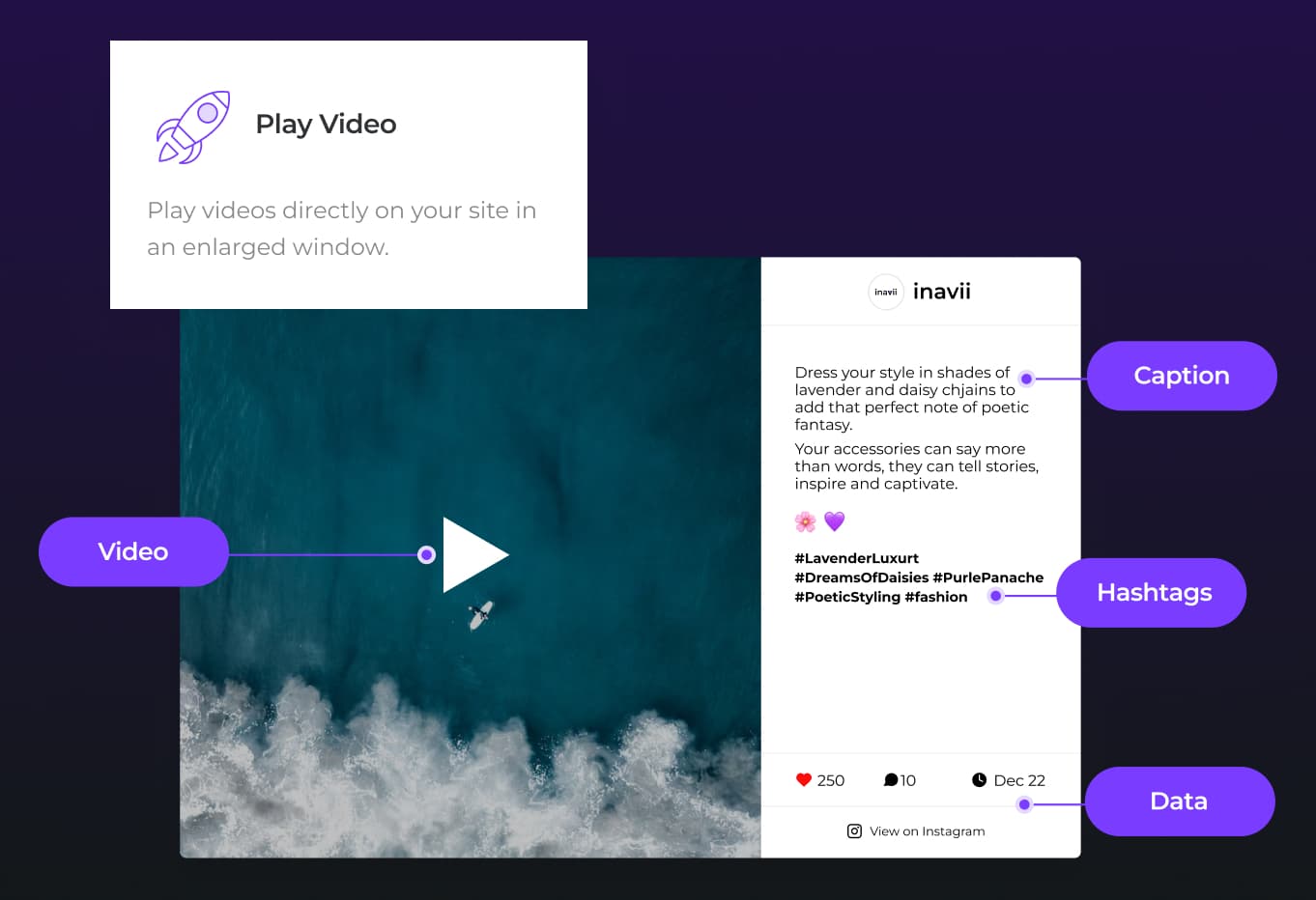 Inavii for Elementor Social Feed