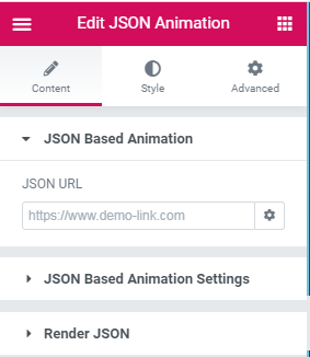 JSON Animation URL