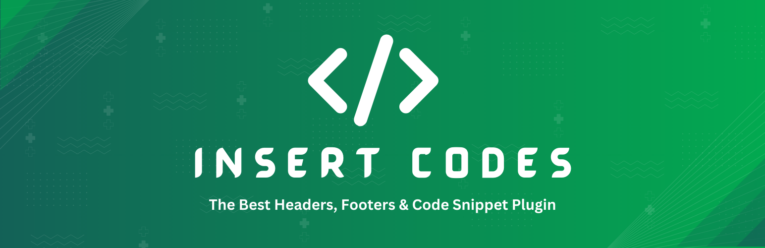 Insert Codes – Insert Headers and Footers + Code Snippets Manager for WordPress