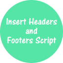 Insert Headers and Footers Code &#8211; HT Script Icon