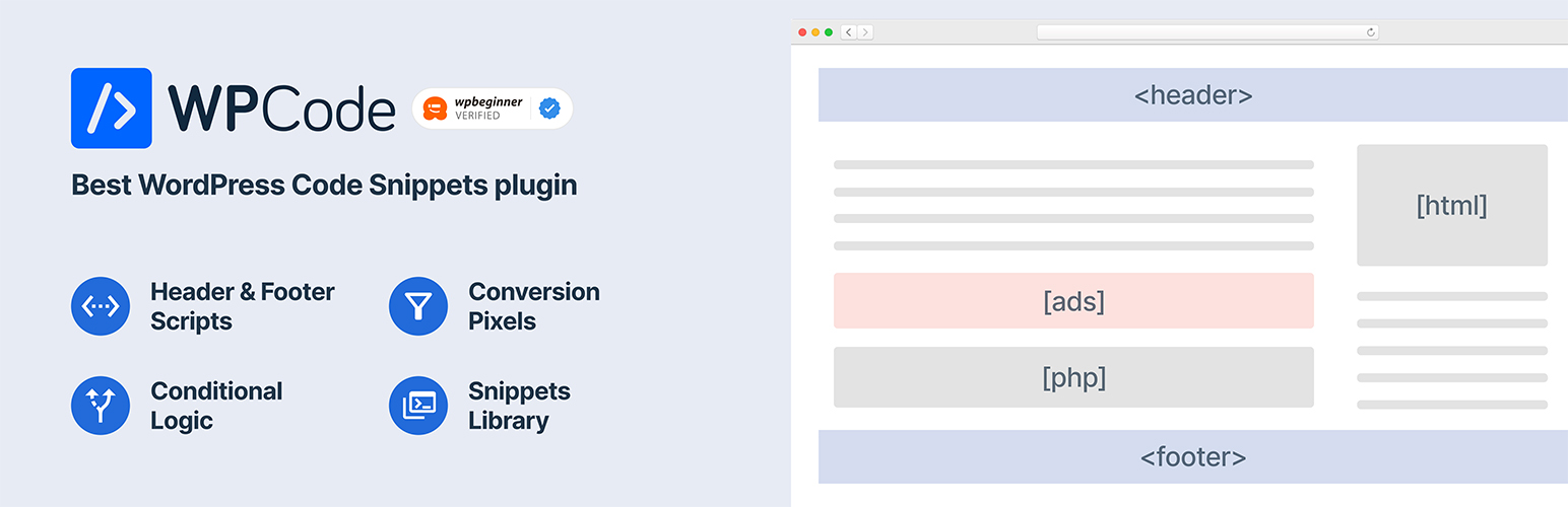 WPCode – Insert Headers and Footers + Özel Kod Parçacıkları – WordPress Kod Yöneticisi