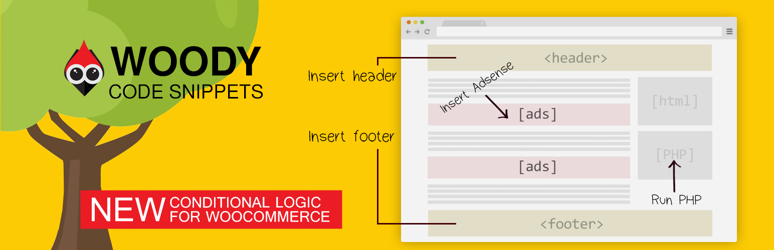 Woody Code Snippets – Insert PHP, CSS, JS, and Header/Footer Scripts