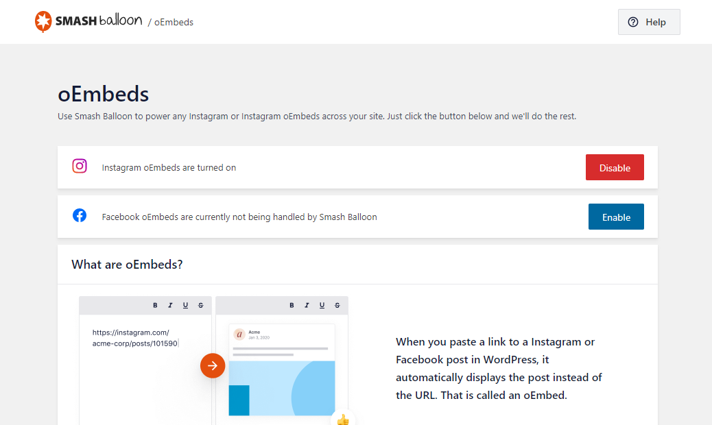 Smash Balloon Social Photo Feed – Plugin simples de feeds sociais