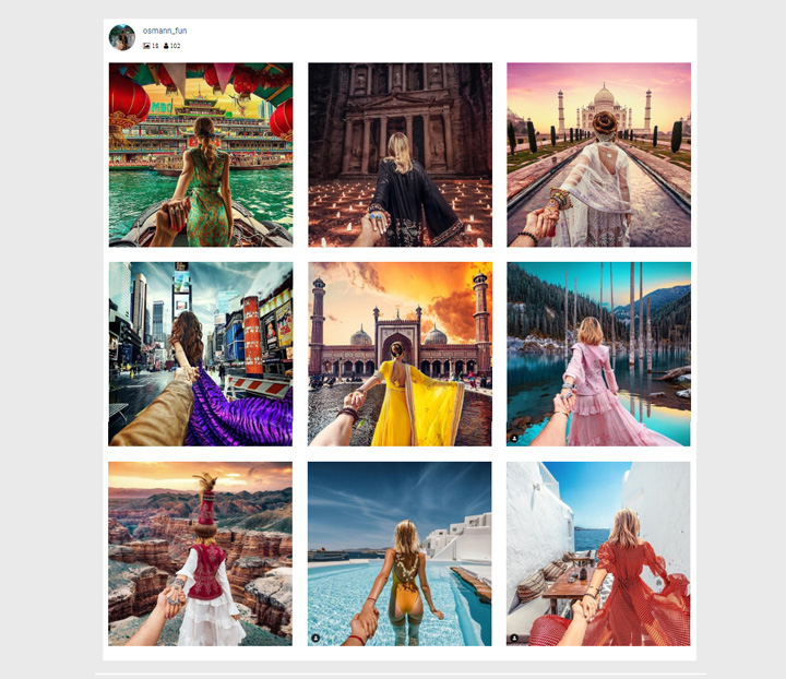 Social Slider Feed