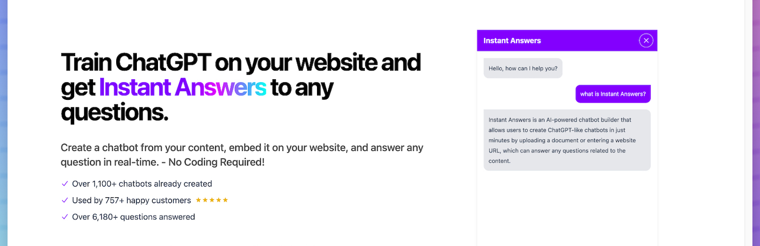 Instant Answers Chatbot