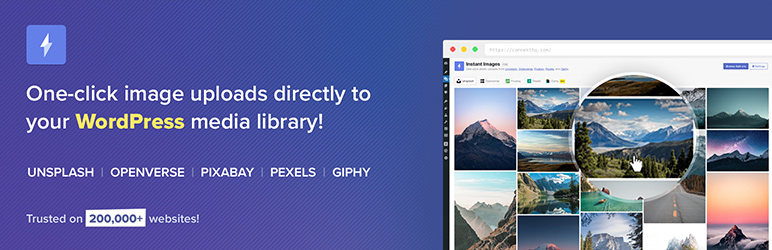 Instant Images – One Click Unsplash Uploads