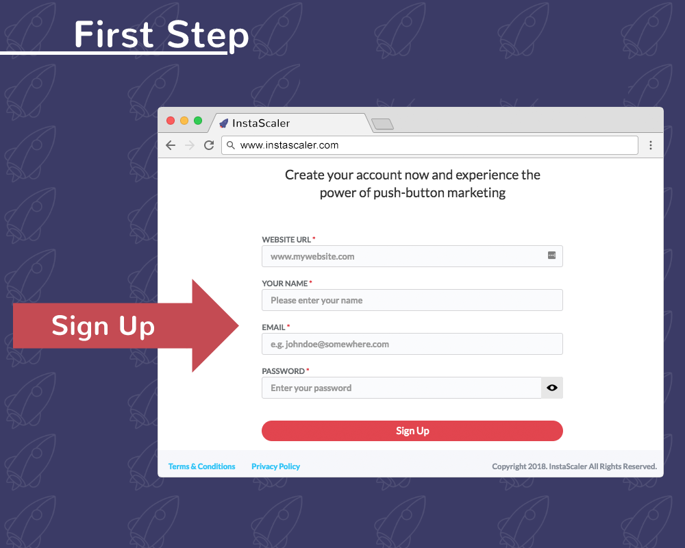 Go to InstaScaler.com and create your account