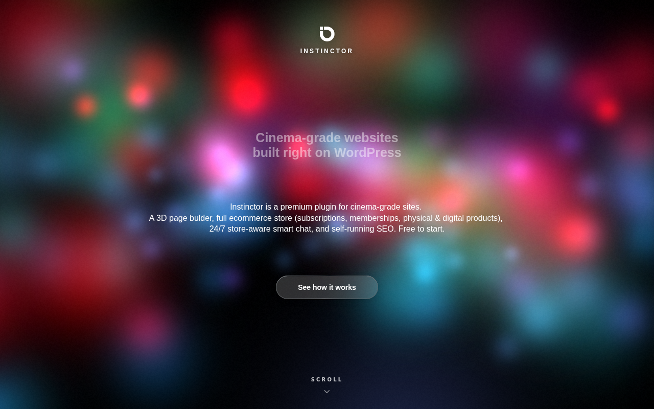 Cinema-grade WebGL backgrounds rendered right on WordPress: clouds, aurora, fireflies, plasma, and depth-mapped photos at 60fps, with graceful fallback on older devices.