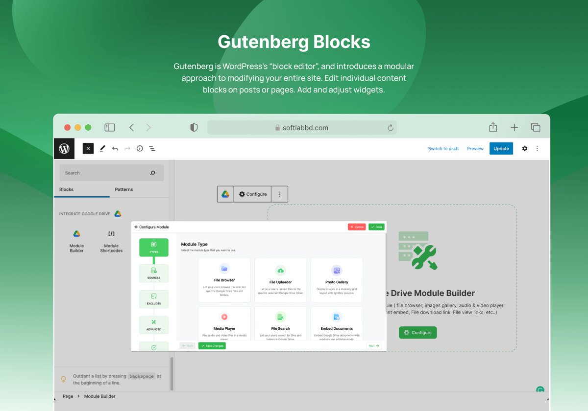 Gutenberg Editor Blocks