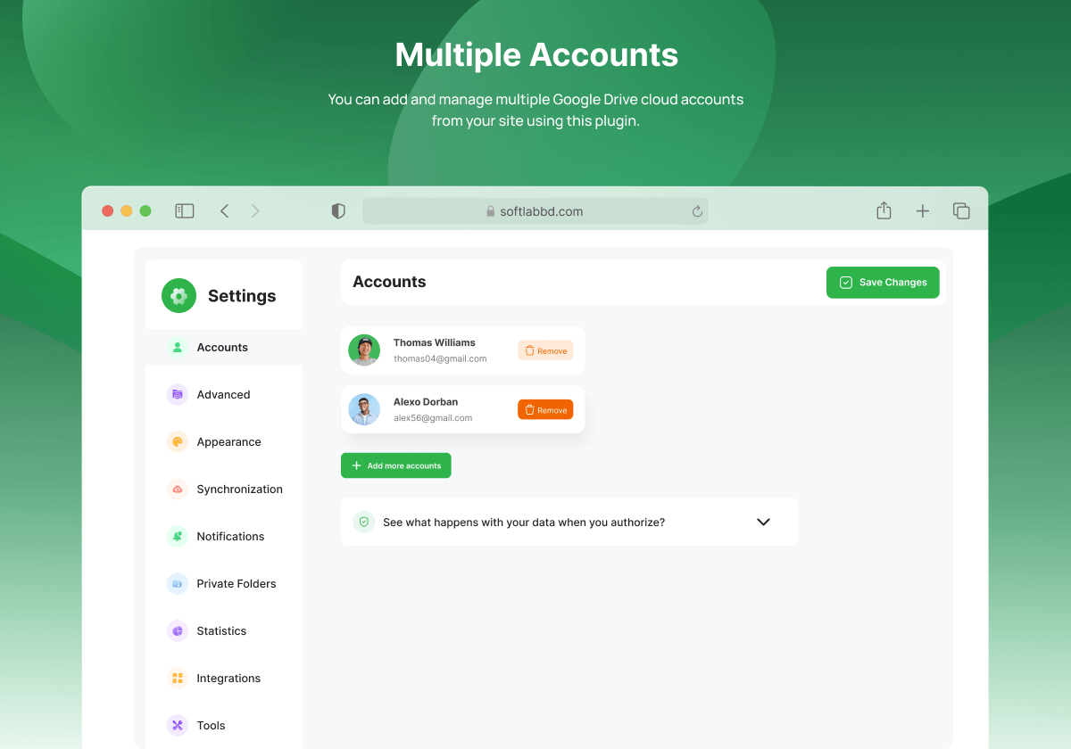 Link Multiple Google Accounts