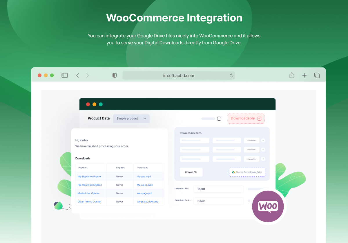 WooCommerce Google Drive Integration
