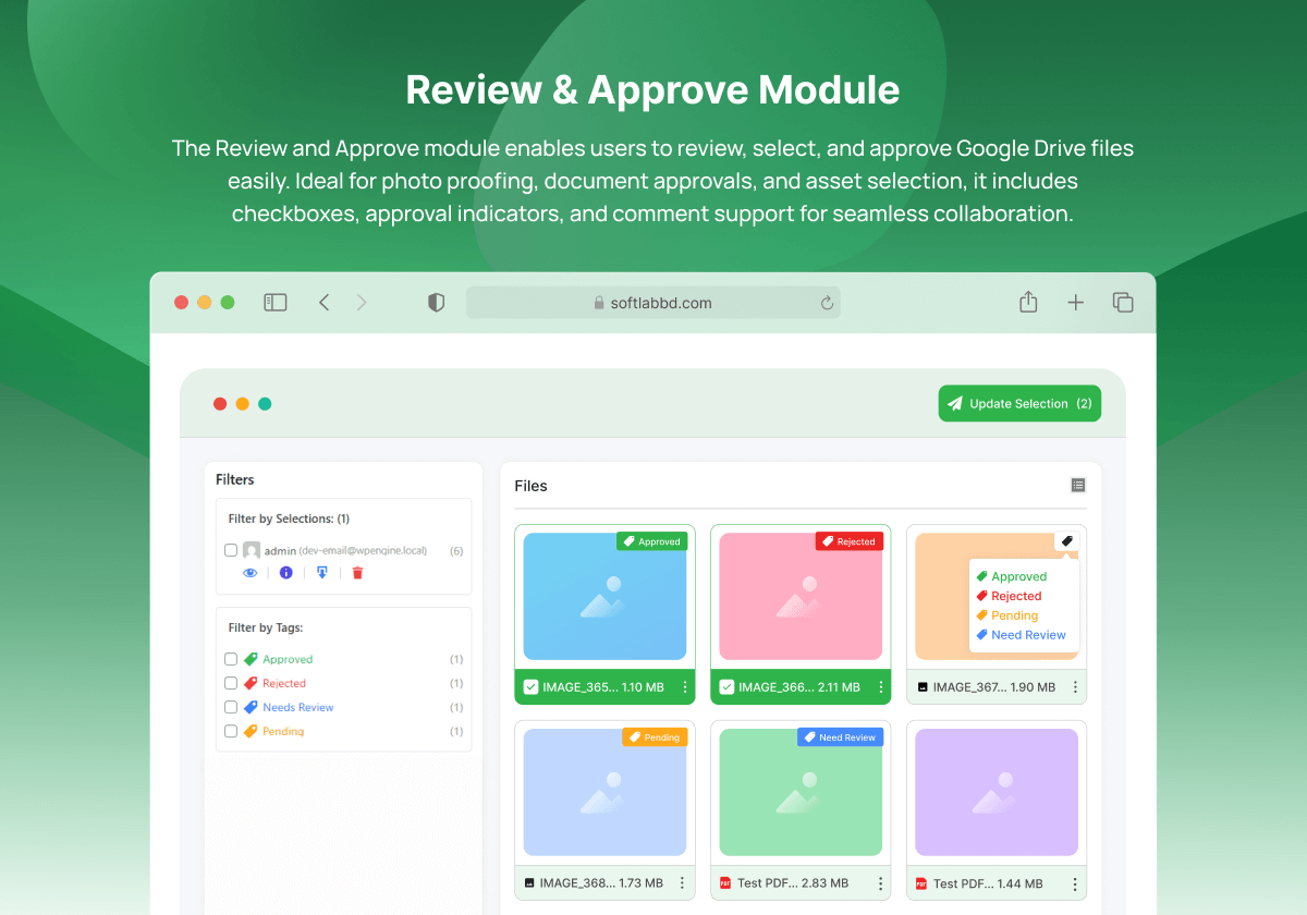 Review & Approve Module
