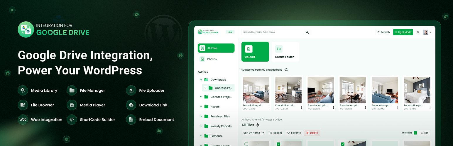 Integration for Google Drive – Embeds, Gallery, Slider, Media Player, and Media Library Support