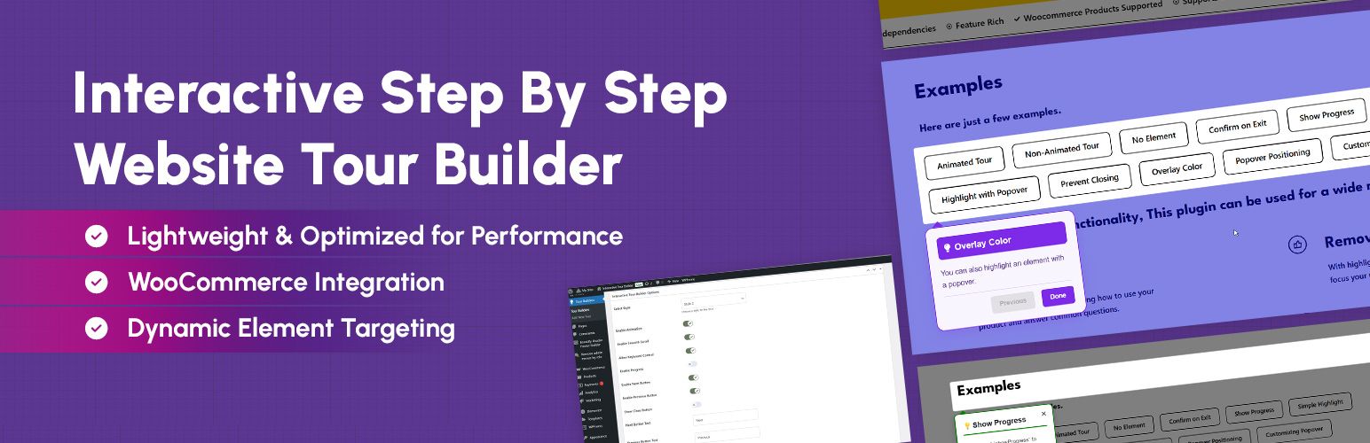 WordPress 外掛 Interactive Tour Builder 的封面圖片。