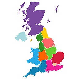 Interactive Map of the UK Regions