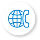 International Telephone Input With Flags And Dial Codes Icon