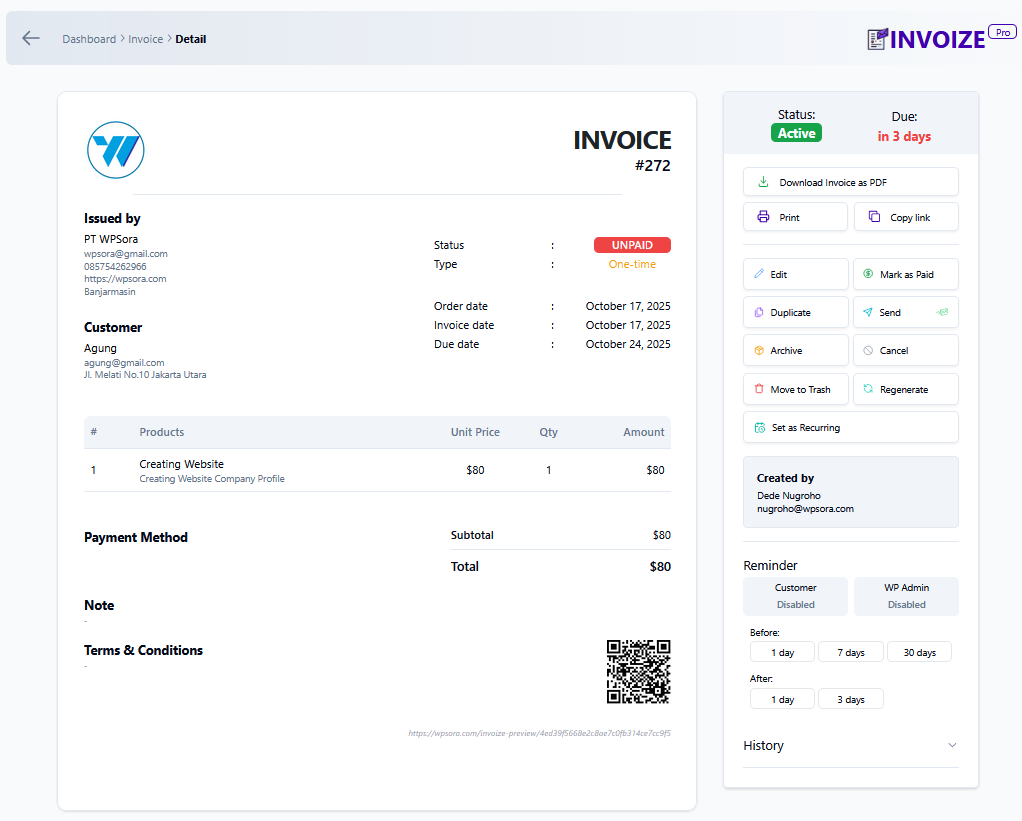 Invoize Preview