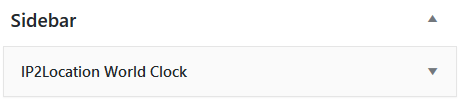 IP2Location World Clock widget page