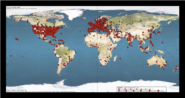 IPCCP generated cluster map