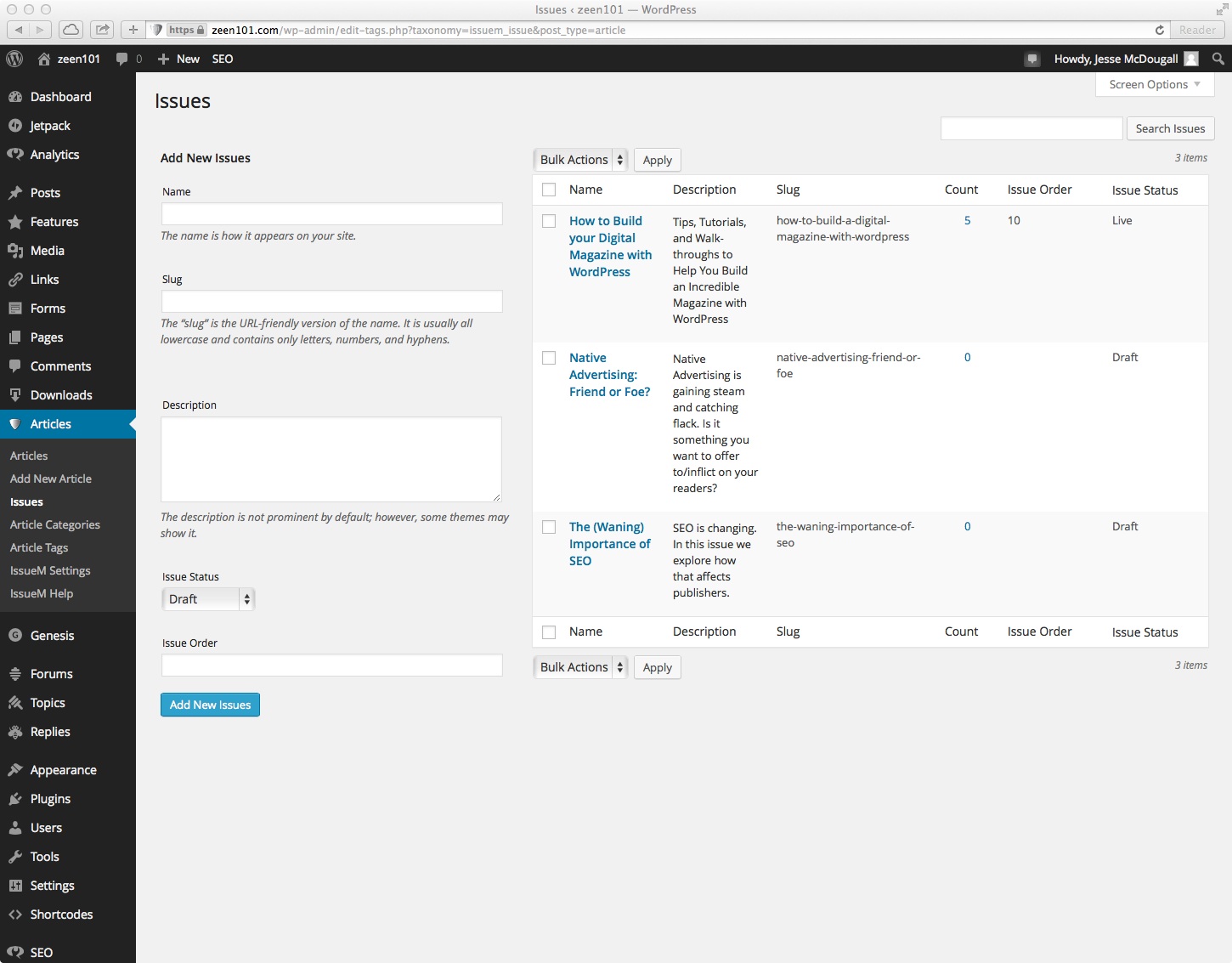 IssueM - issue management