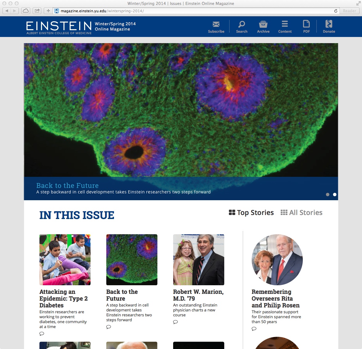 Einstein College of Medicine - Current Issue