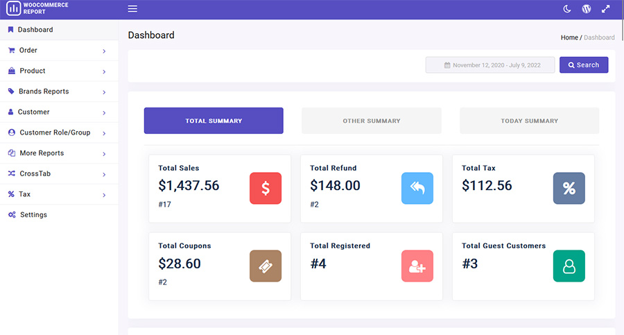 WooCommerce Report