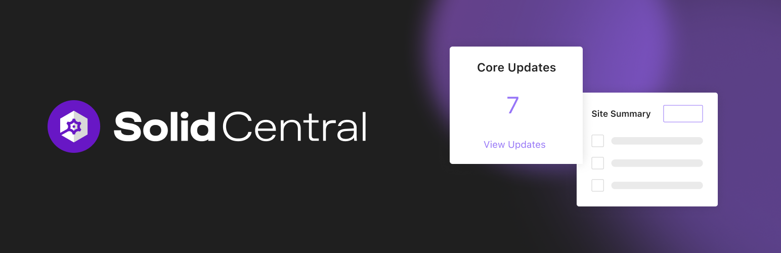 Solid Central – Site Management, Backups, Security, and Reporting