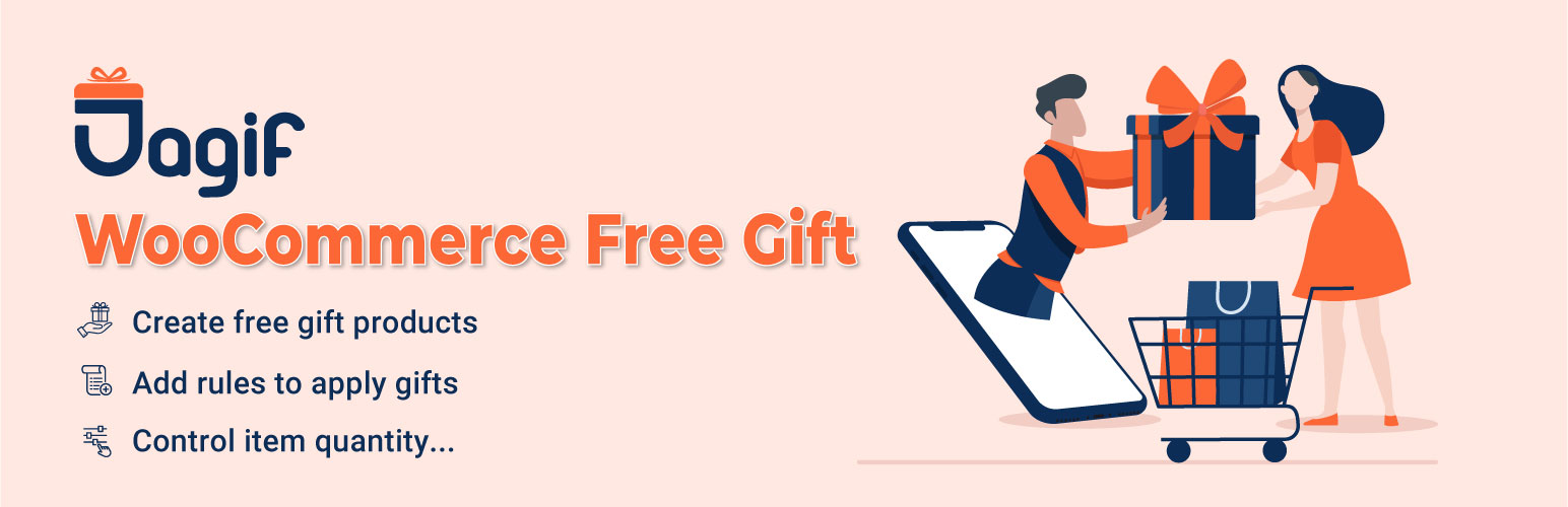 WordPress 外掛 Jagif – WooCommerce Free Gift 的封面圖片。