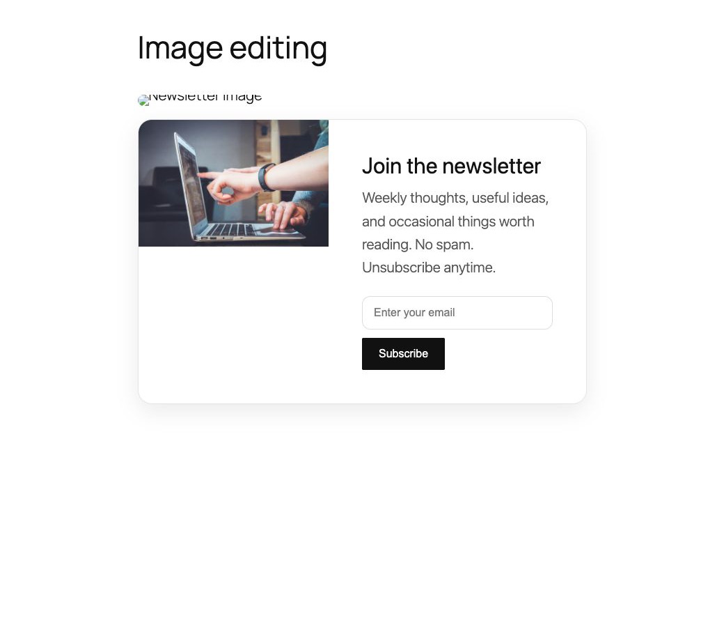 Clicking an image opens the replace modal: choose from the Media Library, paste a URL, or update alt text.
