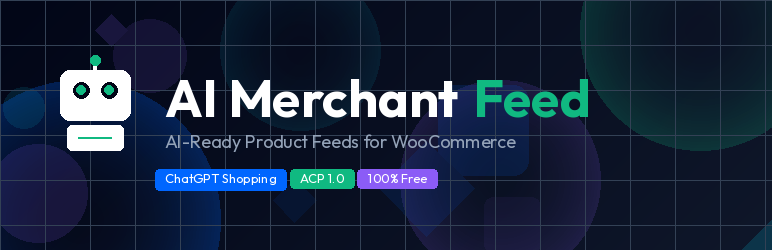 WordPress 外掛 AI Merchant Feed 的封面圖片。