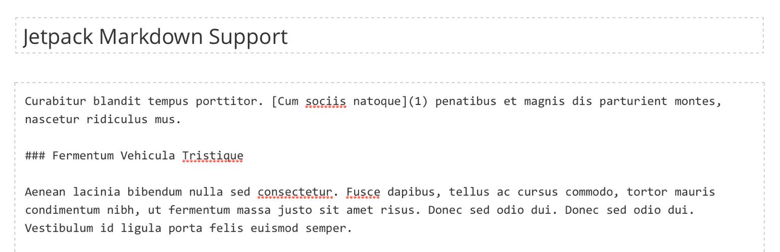 Jetpack Markdown Support