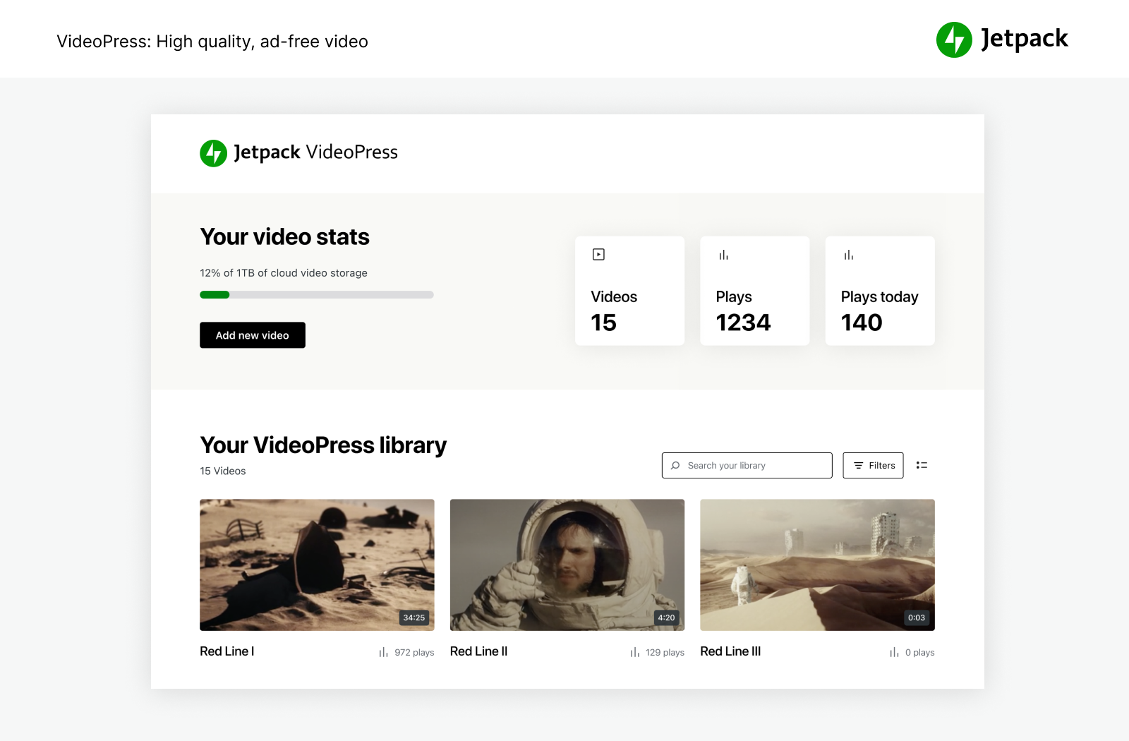 Stunning‑quality video with none of the hassle. Drag and drop videos through the WordPress editor and keep the focus on your content, not the ads.