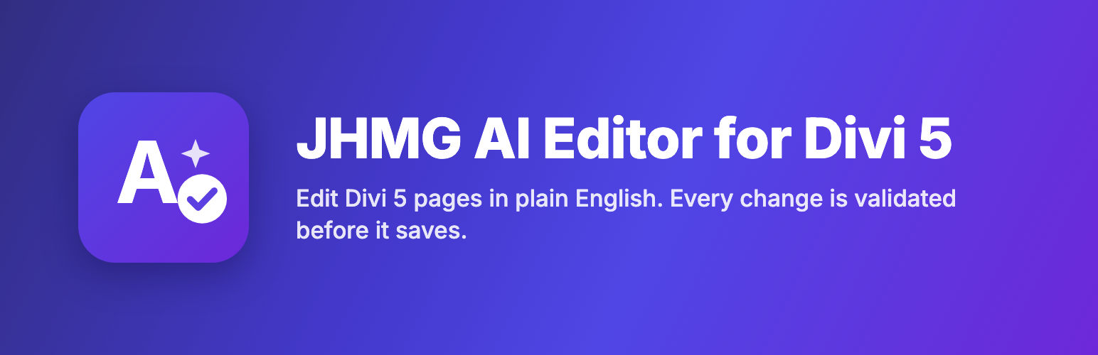 JHMG AI Editor for Divi 5