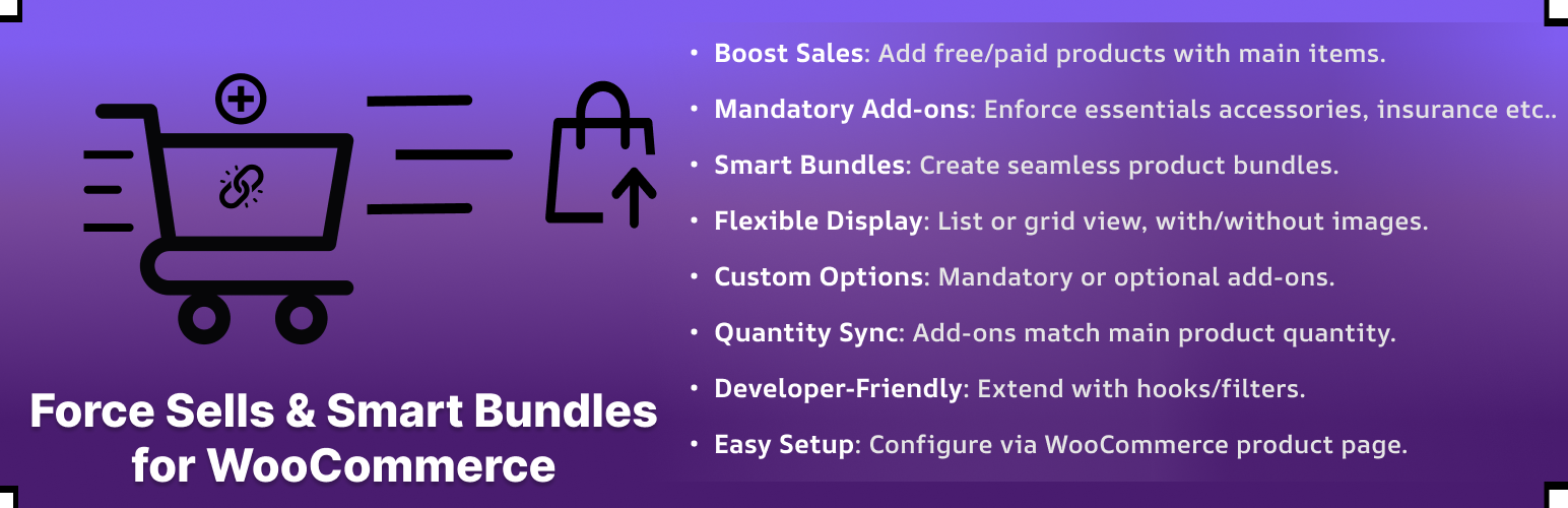 Force Sells and Smart Bundles for WooCommerce