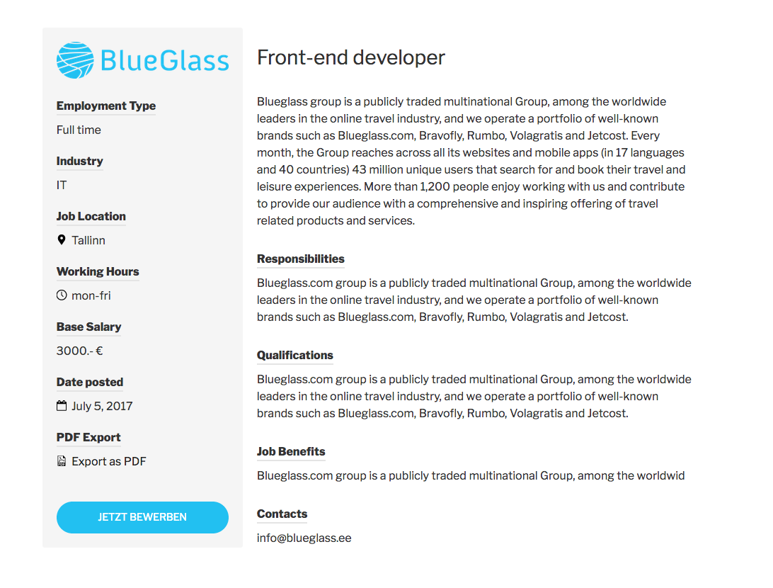 Job Postings