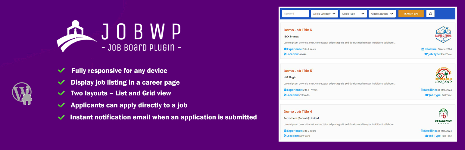 WordPress Job Board and Recruitment Plugin – JobWP