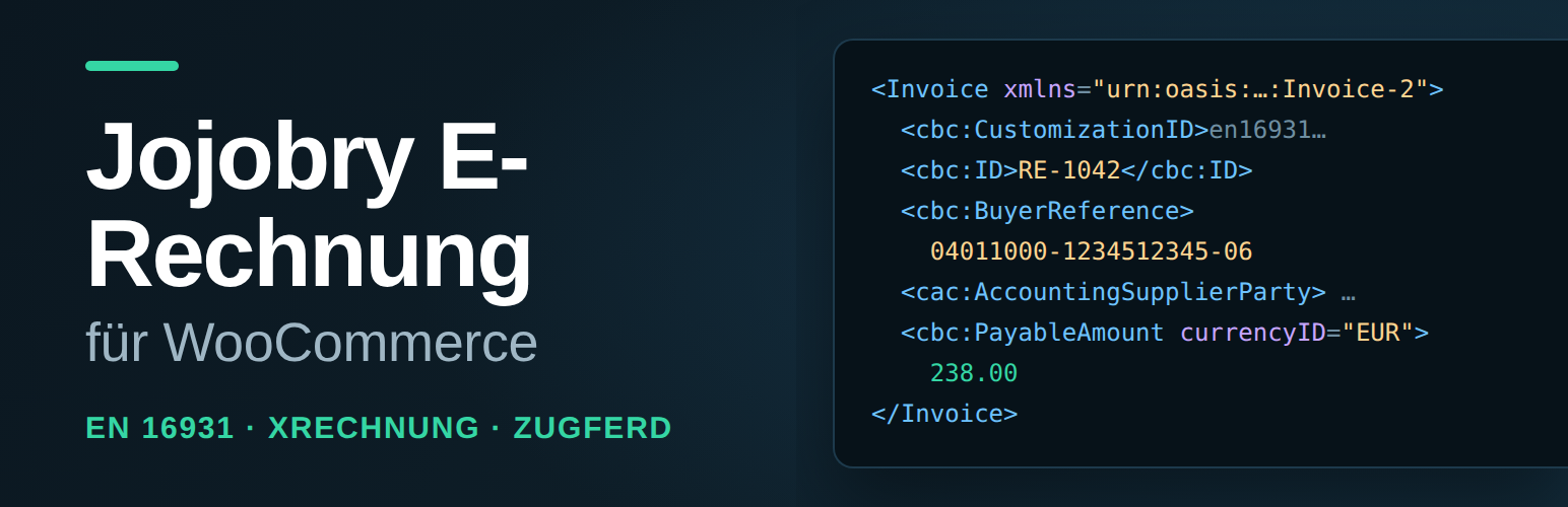 Jojobry E-Rechnung for WooCommerce