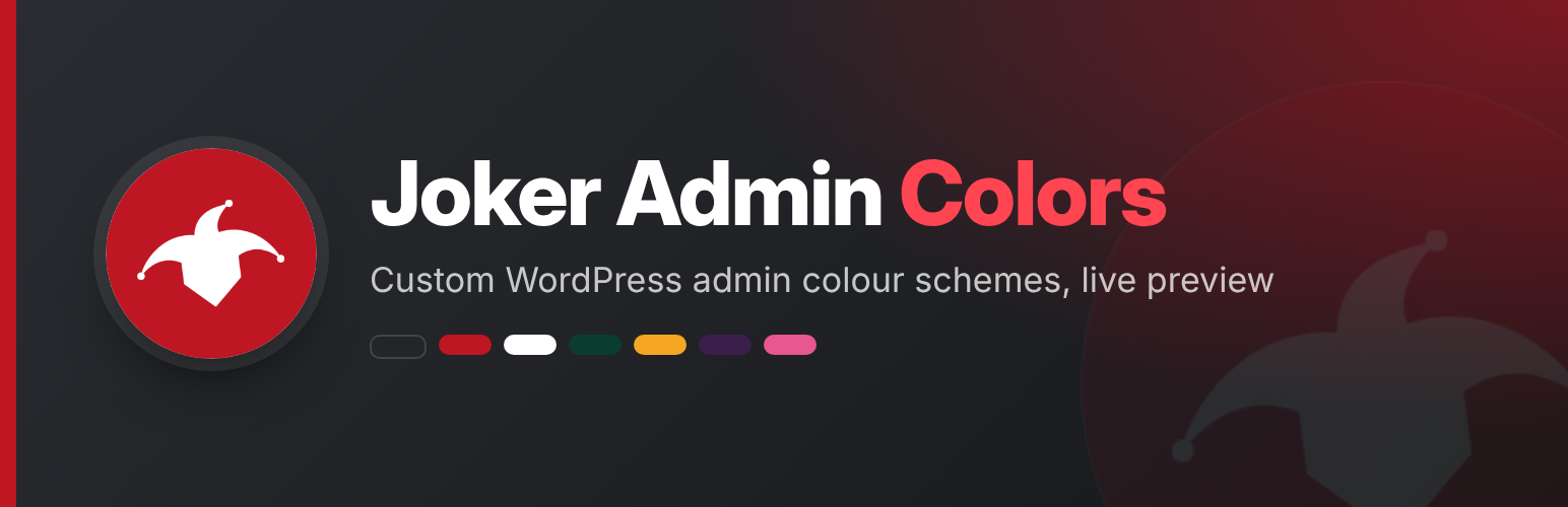 WordPress 外掛 Joker Admin Colors 的封面圖片