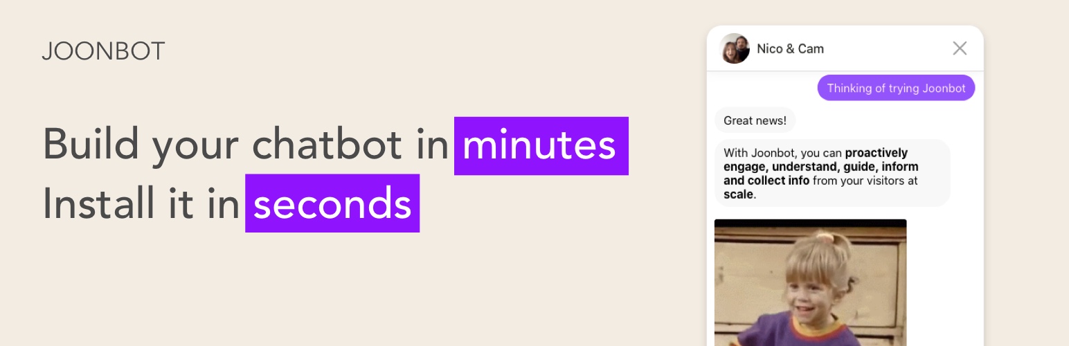 Chatbot to boost conversions by Joonbot