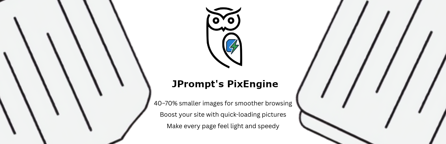 WordPress 外掛 JPrompt's Pixengine – Image Converter & Optimizer 的封面圖片。